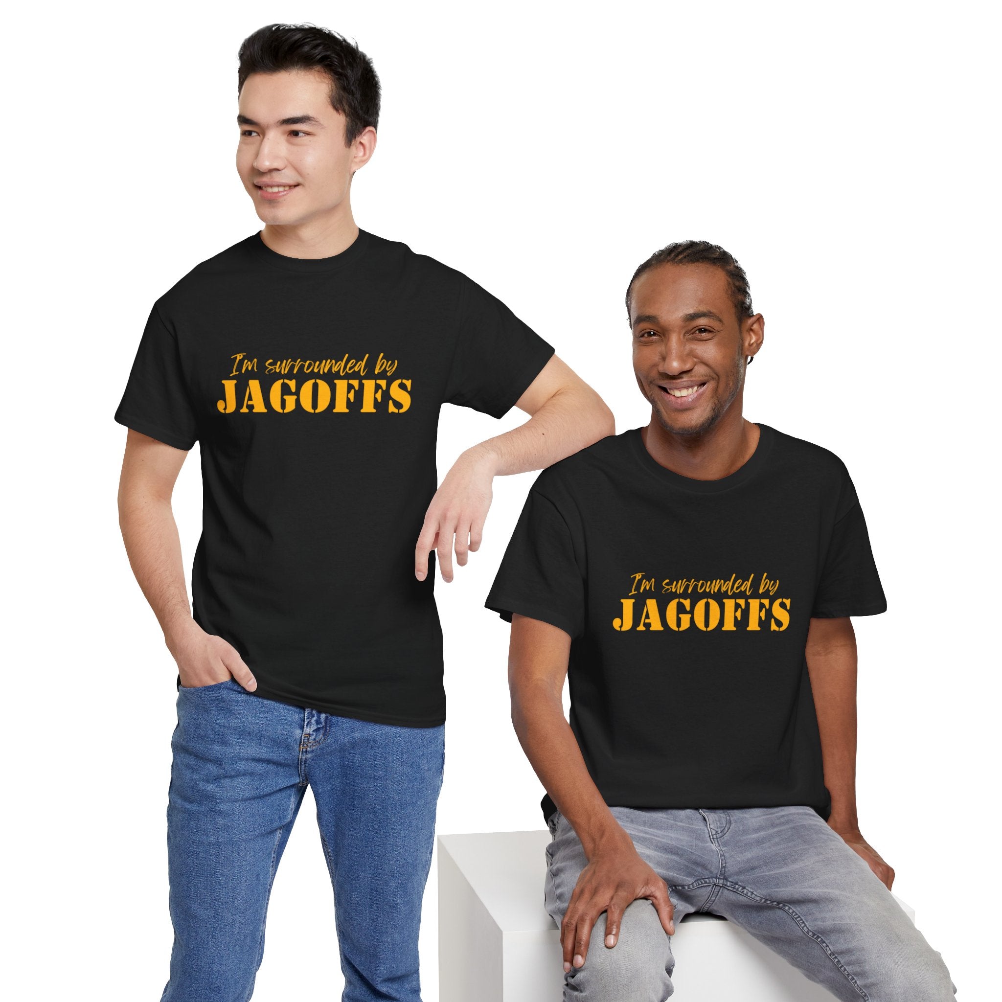 T-Shirt — "I'm Surrounded by Jagoffs" Funny Novelty Tee