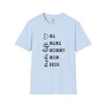 Mom Life T-Shirt — "Ma, Mama, Mommy, Mom, Bruh" Vertical Script Tee