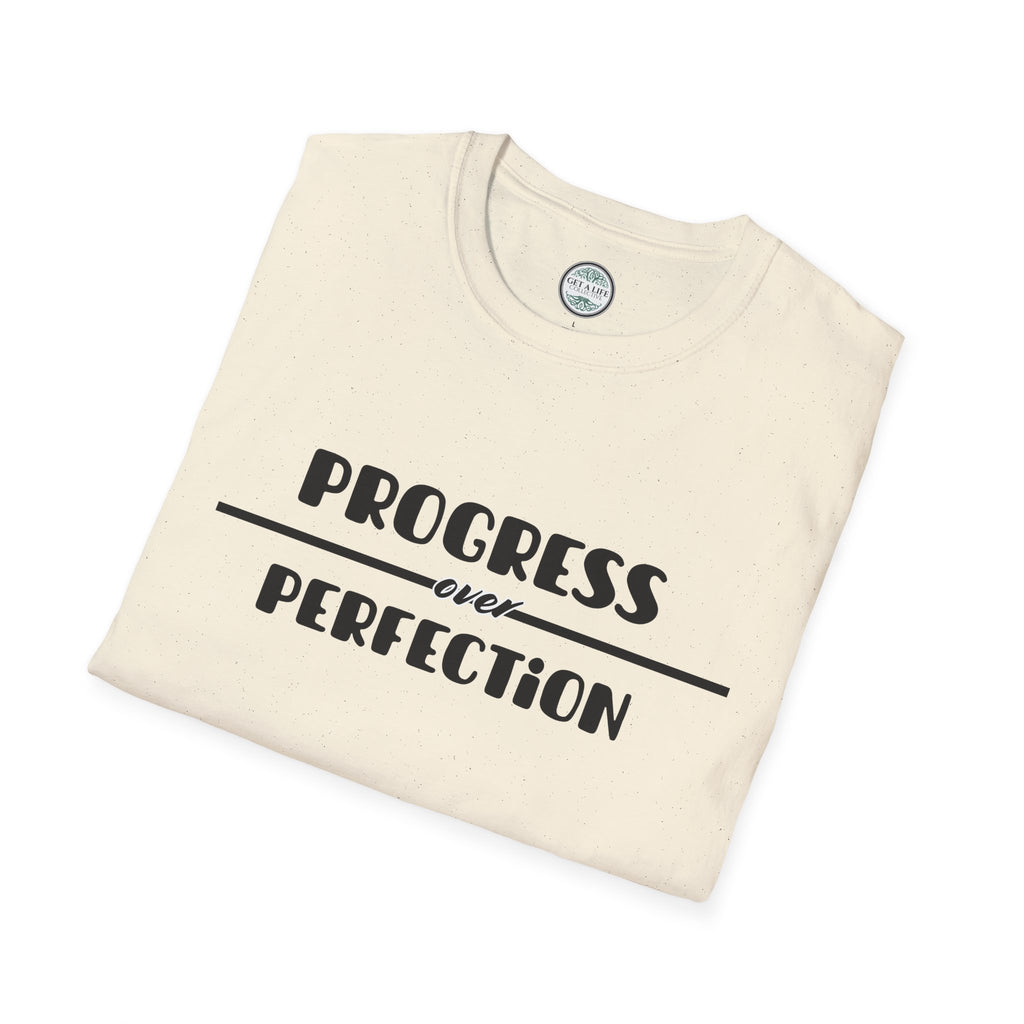 Progress Over Perfection T-Shirt — Motivational Inspirational Tee