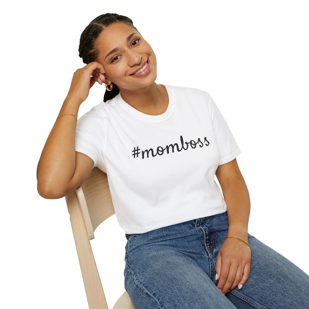 Mom Boss T-Shirt - #momboss Graphic Tee for Moms, Mother’s Day Gift