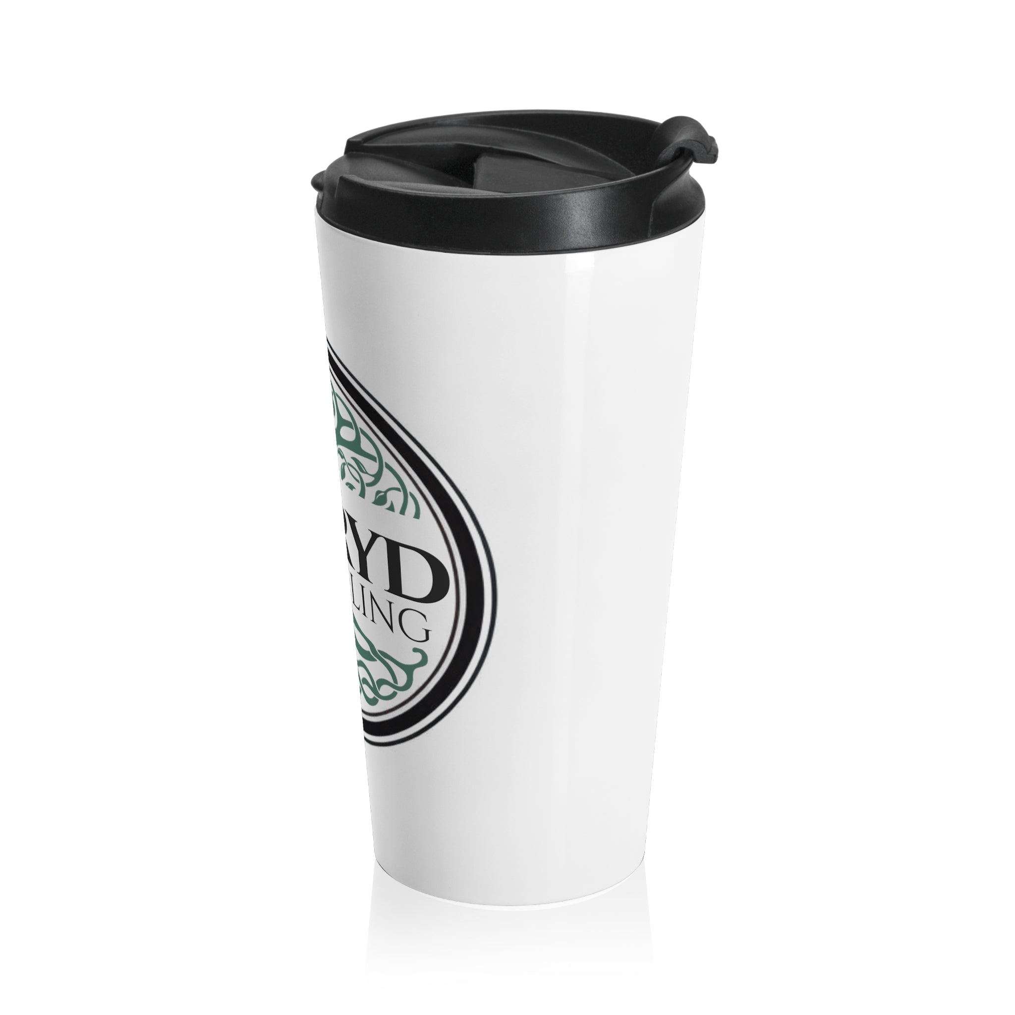 Zubryd Counseling Logo Stainless Steel Travel Mug — Branded Therapist Coffee Tumbler