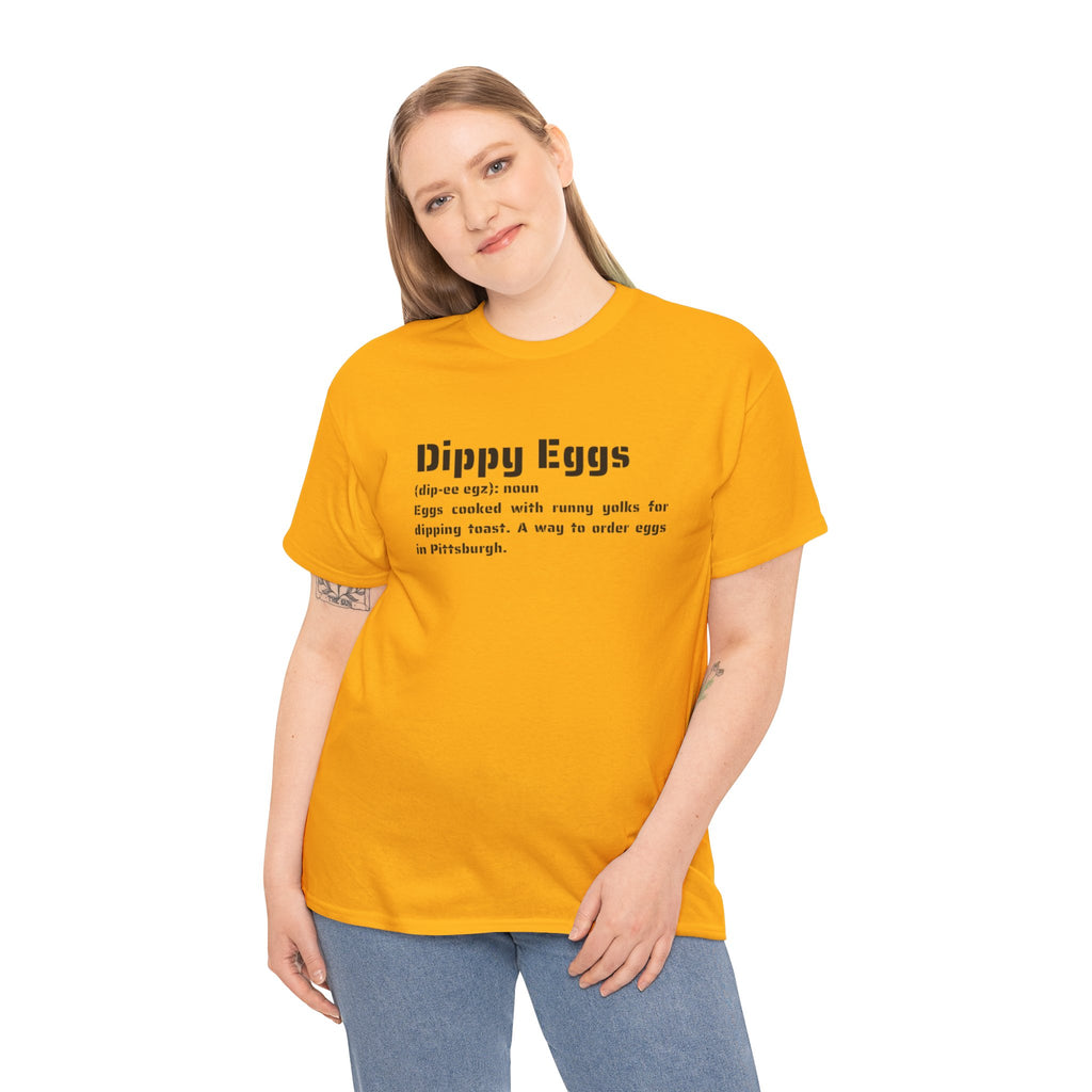 Dippy Eggs Definition Tee — Retro Typography Breakfast Shirt