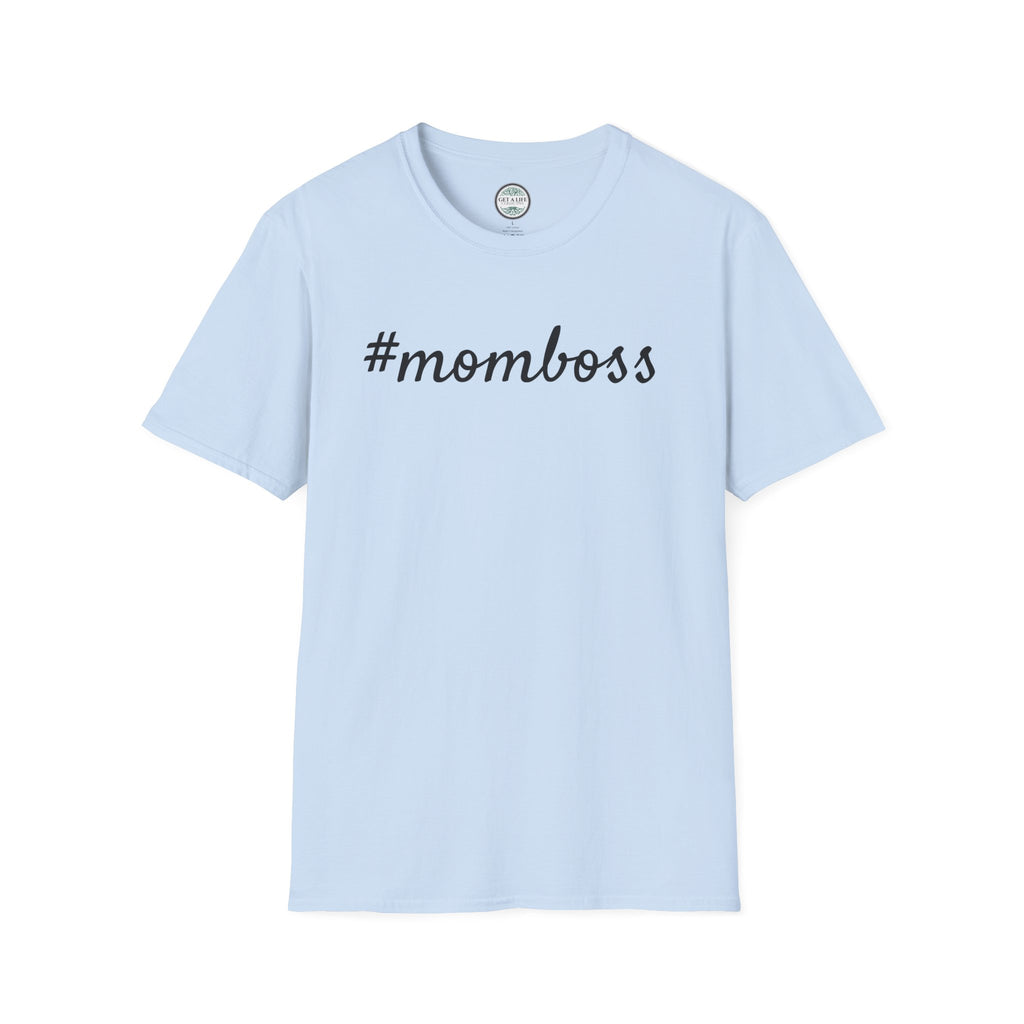 Mom Boss T-Shirt - #momboss Graphic Tee for Moms, Mother’s Day Gift