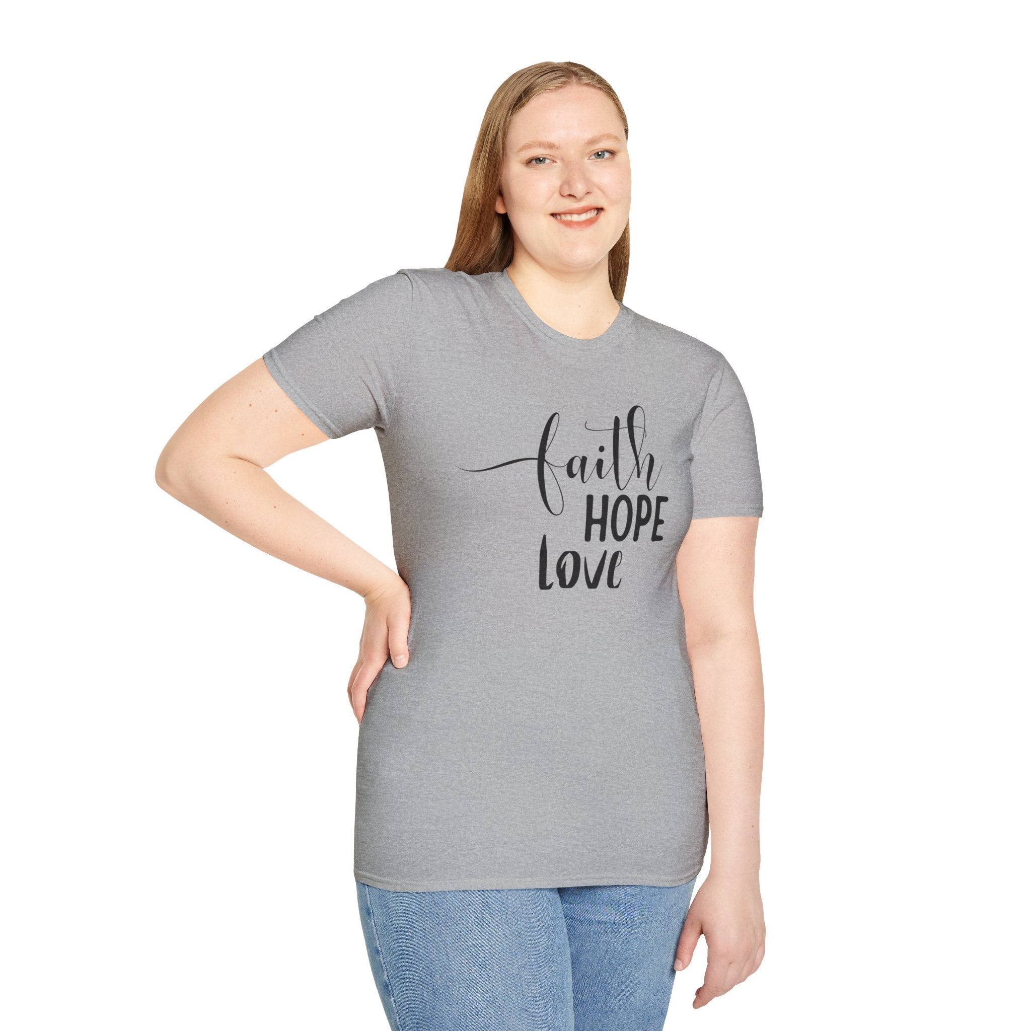 Faith Hope Love T-Shirt — Inspirational Christian Tee