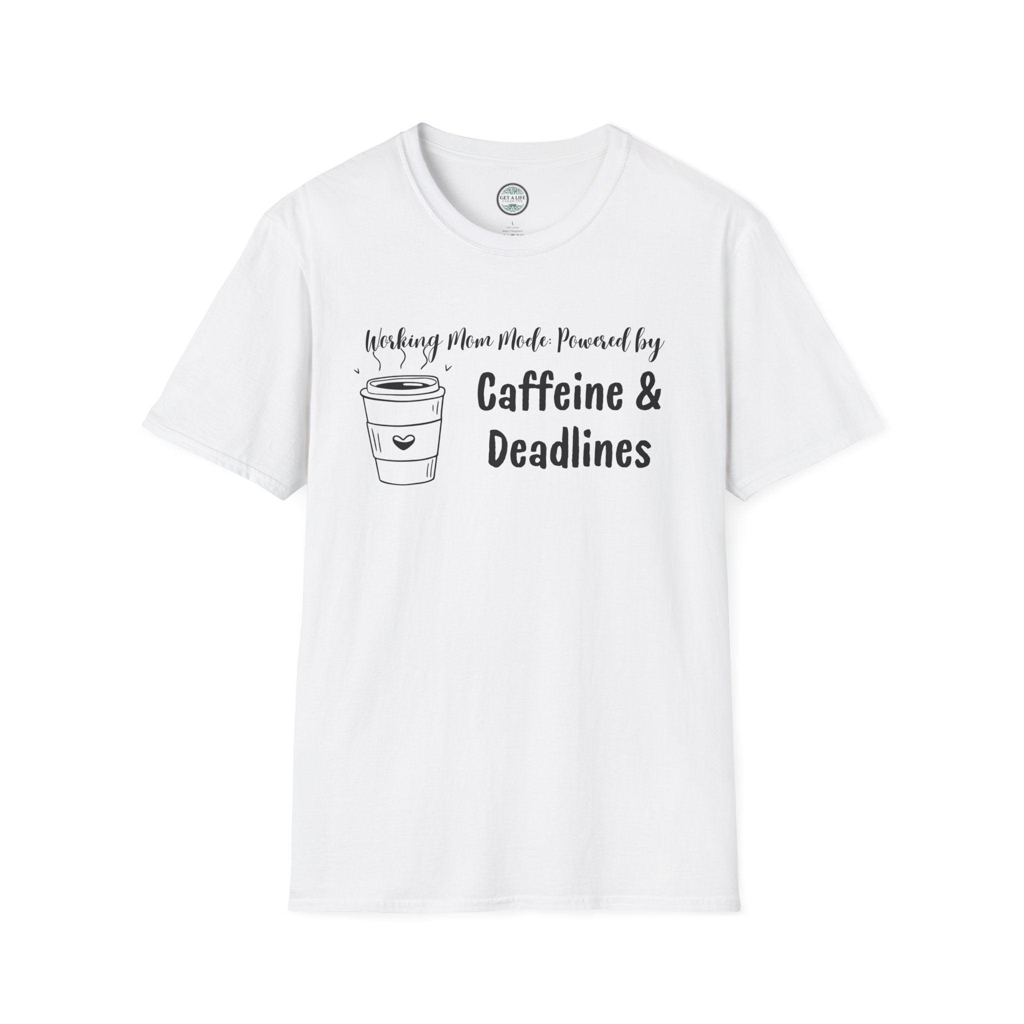 Caffeine & Deadlines tee Unisex Softstyle T-Shirt