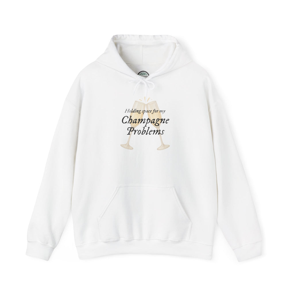 Champagne Problems Hoodie — Funny Champagne Glass Graphic Pullover