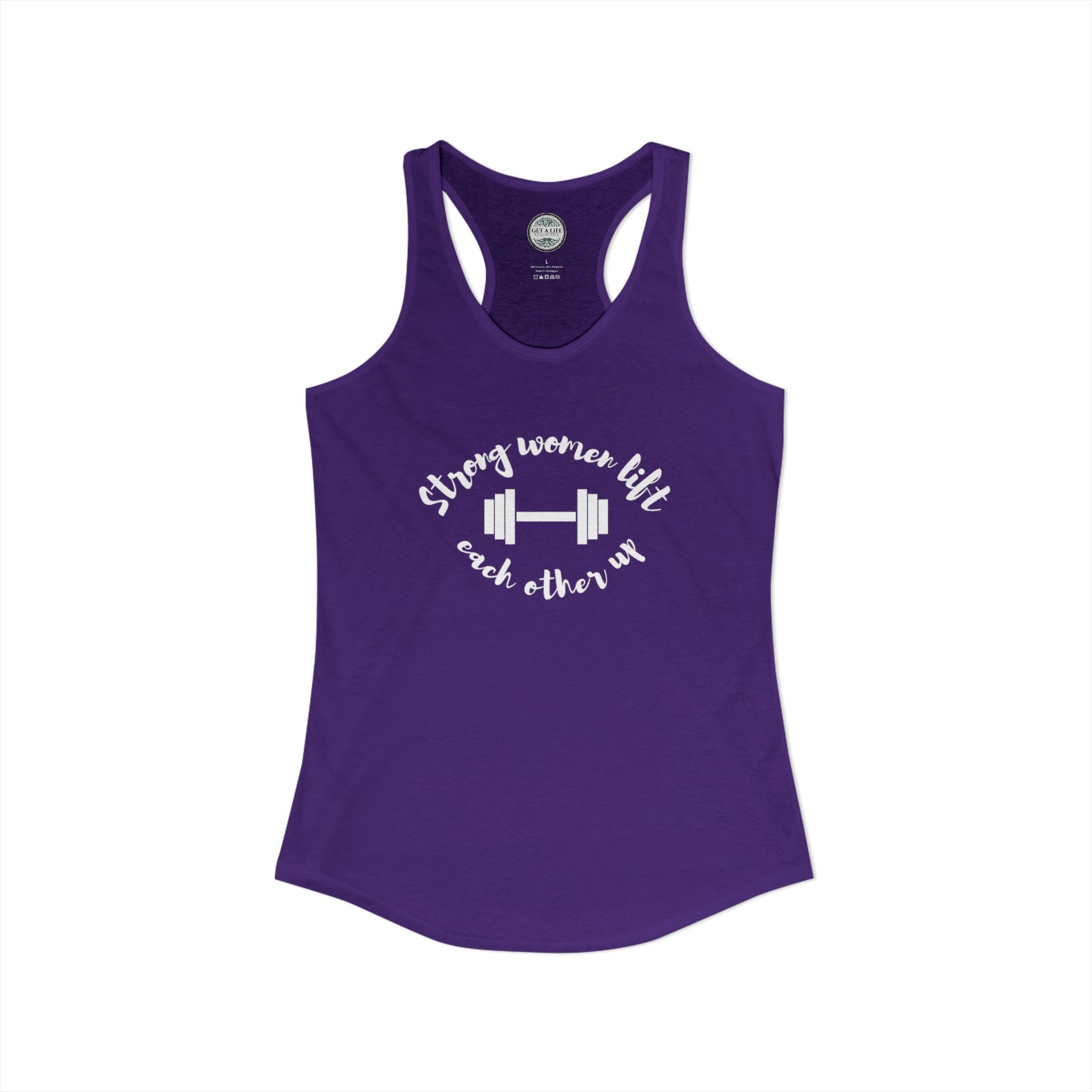 Strong Women Lift Each Other Up Women's Ideal Racerback Tank