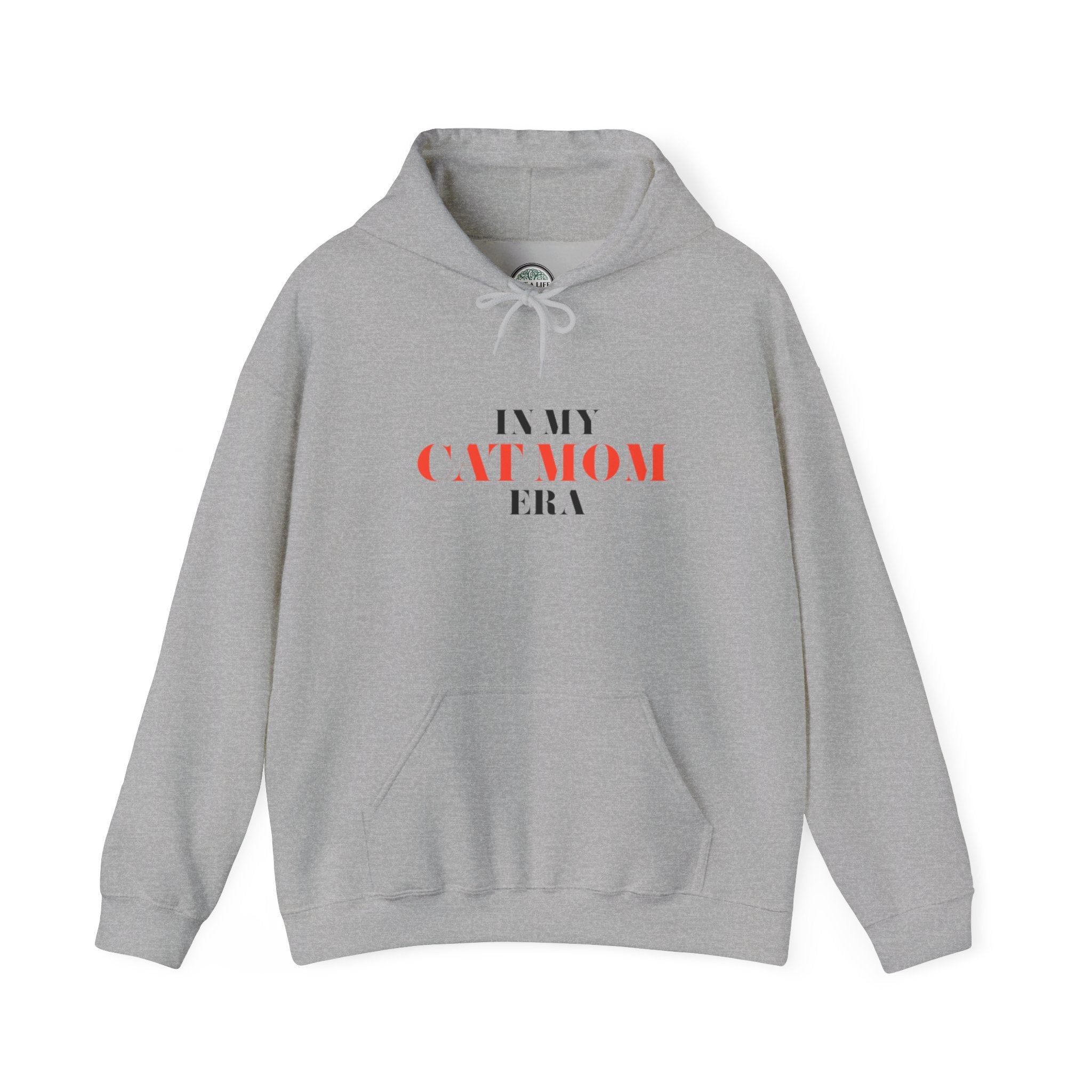 Cat Mom Hoodie — “In My Cat Mom Era” Graphic Pullover
